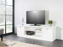 TV-Board >Landsted< in Weiß - 160x48x45cm (BxHxT)