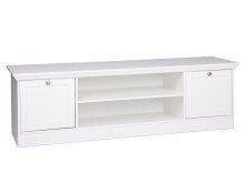 TV-Board >Landsted< in Weiß - 160x48x45cm (BxHxT)