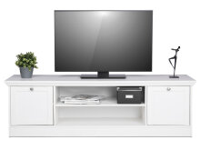 TV-Board >Landsted< in Weiß - 160x48x45cm (BxHxT)