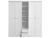 Kleiderschrank >Landsted< in Weiß - 190x200x67cm (BxHxT)