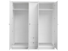 Kleiderschrank >Landsted< in Weiß - 190x200x67cm (BxHxT)