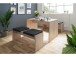 Essgruppe >Bellevue I< (3-teilig) in Sonoma-Eiche - 118x45x37cm (BxHxT)