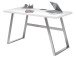 Schreibtisch >Dynah< in Weiß/Matt aus Metall - 140x75x60cm (BxHxT)