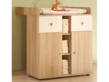 Wickelkommode >Floris< in Sonoma-Eiche - 89x101x78cm (BxHxT)