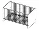 Babybett >Floris< in Sonoma-Eiche - 144x80x82cm (BxHxT)