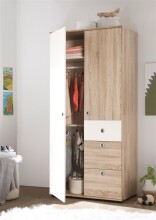 Kleiderschrank >Floris< in Sonoma-Eiche -...
