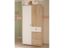 Kleiderschrank >Floris< in Sonoma-Eiche - 90x191x53cm (BxHxT)