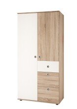 Kleiderschrank >Floris< in Sonoma-Eiche - 90x191x53cm (BxHxT)