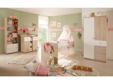 Kleiderschrank >Floris< in Sonoma-Eiche - 90x191x53cm (BxHxT)