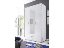 Kleiderschrank >Kitty I< in Weiß -...