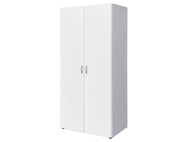 Kleiderschrank >Hamina< in Weiß - 80x177x52cm (BxHxT)
