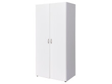 Kleiderschrank >Hamina< in Weiß - 80x177x52cm...