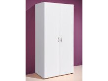 Kleiderschrank >Hamina< in Weiß - 80x177x52cm (BxHxT)