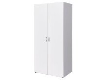 Kleiderschrank >Hamina< in Weiß - 80x177x52cm (BxHxT)