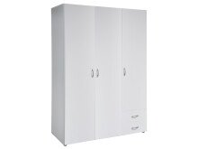 Kleiderschrank >Hamina< in Weiß - 120x177x52cm (BxHxT)