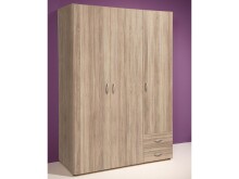 Kleiderschrank >Hamina< in Sonoma-Eiche - 120x177x52cm (BxHxT)