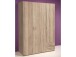 Kleiderschrank >Hamina< in Sonoma-Eiche - 120x177x52cm (BxHxT)