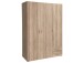 Kleiderschrank >Hamina< in Sonoma-Eiche - 120x177x52cm (BxHxT)