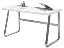 Schreibtisch >Boise< in Weiß/Matt aus Metall...