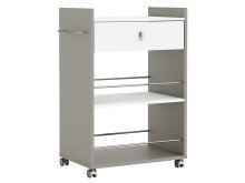 Rollwagen >Baku I< in Basalt aus Kunststoff - 59,4x89,5x39,7cm (BxHxT)