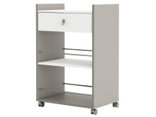 Rollwagen >Baku I< in Basalt aus Kunststoff - 59,4x89,5x39,7cm (BxHxT)