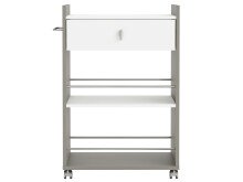 Rollwagen >Baku I< in Basalt aus Kunststoff - 59,4x89,5x39,7cm (BxHxT)
