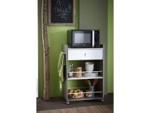 Rollwagen >Baku I< in Basalt aus Kunststoff - 59,4x89,5x39,7cm (BxHxT)