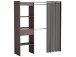 Kleiderschrank >Clara I< in Vulcano Eiche - 168,2x187x50cm (BxHxT)