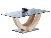 Couchtisch >Kermie I< in Weiß aus Metall - 120x48x60cm (BxHxT)