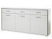 Sideboard >Trento< in Weiß-Hochglanz tiefzieh Nachbildung - 184x89x45 (BxHxT)