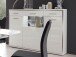 Highboard >Trento I< in Weiß/Hochglanz aus Metall - 154x121x45cm (BxHxT)