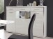 Highboard >Trento I< in Weiß/Hochglanz aus Metall - 154x121x45cm (BxHxT)
