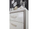 Highboard >Trento I< in Weiß/Hochglanz aus Metall - 154x121x45cm (BxHxT)