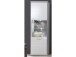 Vitrine >Trento I< in Weiß/Hochglanz aus Metall - 64x201x38cm (BxHxT)