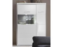 Highboard >Trento II< in Weiß/Hochglanz aus...