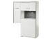 Highboard >Trento I< in Weiß/Hochglanz aus Metall - 94x137x38cm (BxHxT)