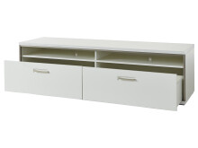 TV-Board >Trento< in Weiß-Hochglanz tiefzieh Nachbildung - 184x51x52 (BxHxT)