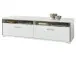 TV-Board >Trento< in Weiß-Hochglanz tiefzieh Nachbildung - 184x51x52 (BxHxT)