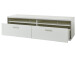 TV-Board >Trento< in Weiß-Hochglanz tiefzieh Nachbildung - 184x51x52 (BxHxT)