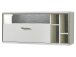 Hängeschrank >Trento II< in Weiß/Hochglanz aus Metall - 124x56x38cm (BxHxT)