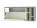Hängeschrank >Trento II< in Weiß/Hochglanz aus Metall - 124x56x38cm (BxHxT)