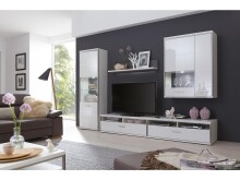 Wandboard >Trento I< in Weiß - 124x25x23cm (BxHxT)