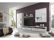 Wandboard >Trento I< in Weiß - 124x25x23cm (BxHxT)