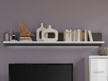 Wandboard >Trento II< in Weiß - 184x25x22cm...