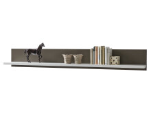 Wandboard >Trento II< in Weiß - 184x25x22cm (BxHxT)