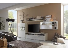 Wandboard >Trento II< in Weiß - 184x25x22cm (BxHxT)