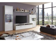 Wandboard >Trento II< in Weiß - 184x25x22cm (BxHxT)