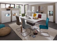 Esstisch >Trento< in Weiß aus MDF - 180x77x100cm (BxHxT)