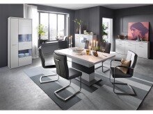 Esstisch >Trento< in Weiß aus MDF - 180x77x100cm (BxHxT)
