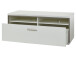 Wohnwand >Trento II< in Weiß/Hochglanz aus Metall - 301x201x52cm (BxHxT)